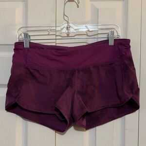 Women's Purpleish Marvle Print Athletic Short